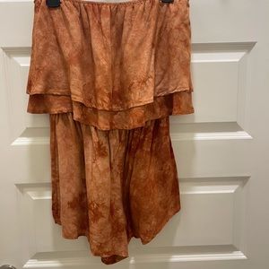 Tie dye burnt orange romper size medium
